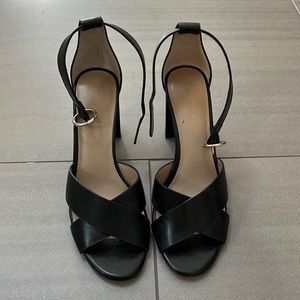 Ann Taylor Ankle Strap Sandals with Block Heel